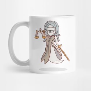 Ghostly Lady Justice Mug